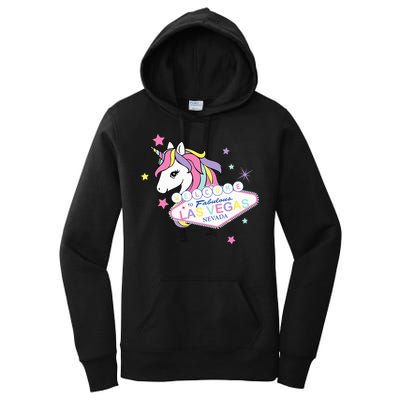 Welcome to Las Vegas Fabulous Magical Unicorn Souvenir Sign Women's Pullover Hoodie