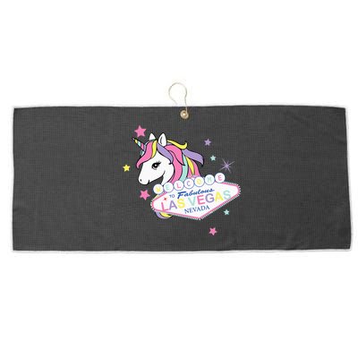 Welcome to Las Vegas Fabulous Magical Unicorn Souvenir Sign Large Microfiber Waffle Golf Towel