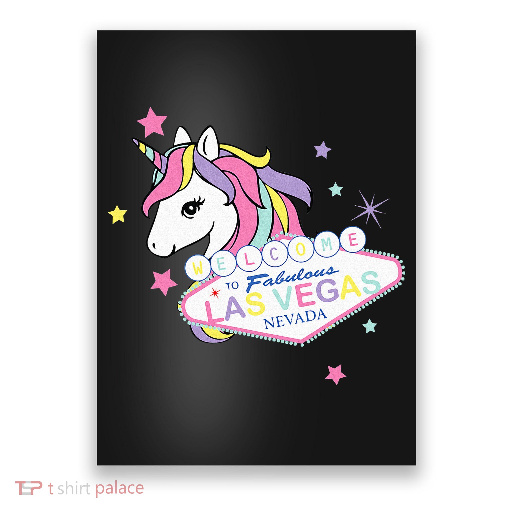 Welcome to Las Vegas Fabulous Magical Unicorn Souvenir Sign Poster
