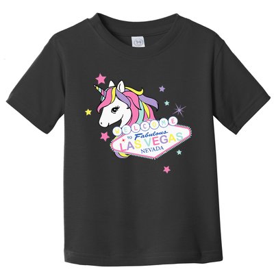 Welcome to Las Vegas Fabulous Magical Unicorn Souvenir Sign Toddler T-Shirt