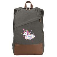 Welcome to Las Vegas Fabulous Magical Unicorn Souvenir Sign Cotton Canvas Backpack