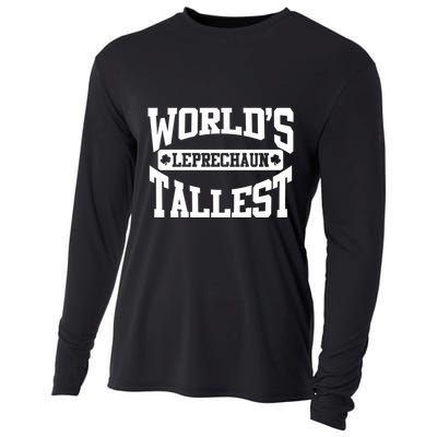 World's Tallest Leprechaun Funny St Patricks Day Gift Cooling Performance Long Sleeve Crew