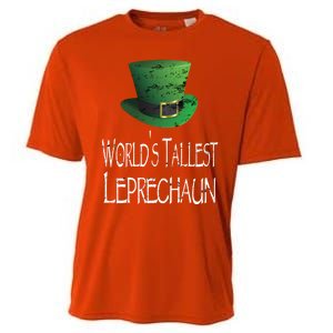 World's Tallest Leprechaun Funny St Patrick's Day Great Gift Cooling Performance Crew T-Shirt