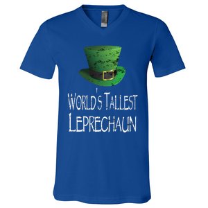 World's Tallest Leprechaun Funny St Patrick's Day Great Gift V-Neck T-Shirt