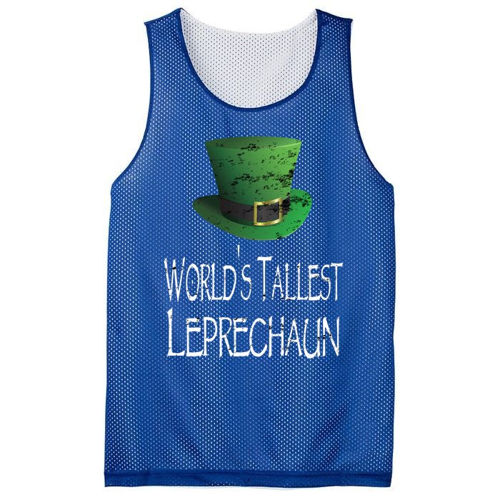 World's Tallest Leprechaun Funny St Patrick's Day Great Gift Mesh Reversible Basketball Jersey Tank