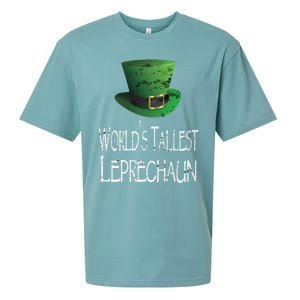 World's Tallest Leprechaun Funny St Patrick's Day Great Gift Sueded Cloud Jersey T-Shirt