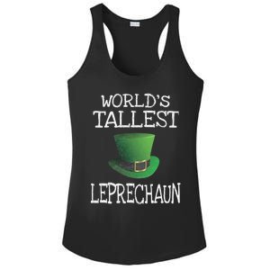 World's Tallest Leprechaun Funny St Patrick's Day Gift Ladies PosiCharge Competitor Racerback Tank