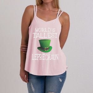 World's Tallest Leprechaun Funny St Patrick's Day Gift Women's Strappy Tank