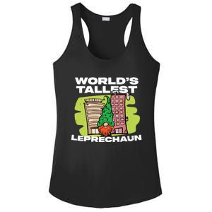 World's Tallest Leprechaun Funny St Patrick's Day Gift Ladies PosiCharge Competitor Racerback Tank