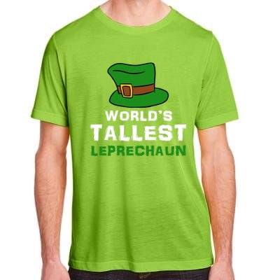 World's Tallest Leprechaun Green Top Hat St Patricks Humor Meaningful Gift Adult ChromaSoft Performance T-Shirt