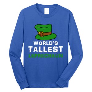 World's Tallest Leprechaun Green Top Hat St Patricks Humor Meaningful Gift Long Sleeve Shirt