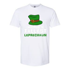 World's Tallest Leprechaun Green Top Hat St Patricks Humor Meaningful Gift Softstyle CVC T-Shirt