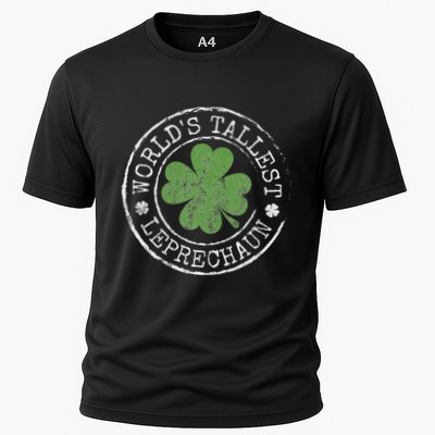 WorldS Tallest Leprechaun Funny Clovers St PatrickS Day Performance Shirt