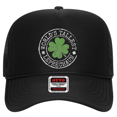 WorldS Tallest Leprechaun Funny Clovers St PatrickS Day Trucker Hat