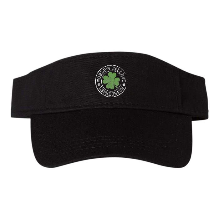 WorldS Tallest Leprechaun Funny Clovers St PatrickS Day Visor