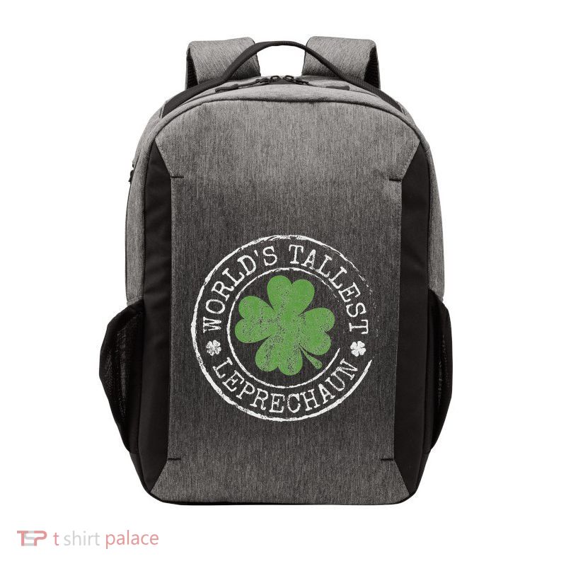 WorldS Tallest Leprechaun Funny Clovers St PatrickS Day Vector Backpack