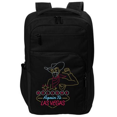 Welcome To Las Vegas Again Neon Sign Impact Tech Backpack