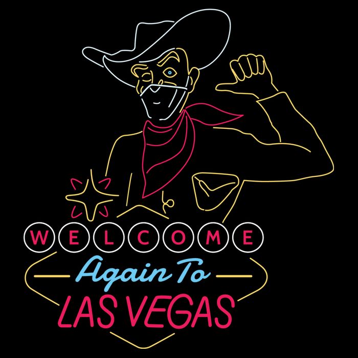 Welcome To Las Vegas Again Neon Sign Drawstring Bag