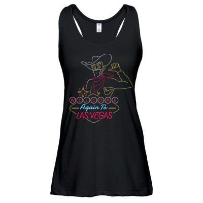 Welcome To Las Vegas Again Neon Sign Ladies Essential Flowy Tank