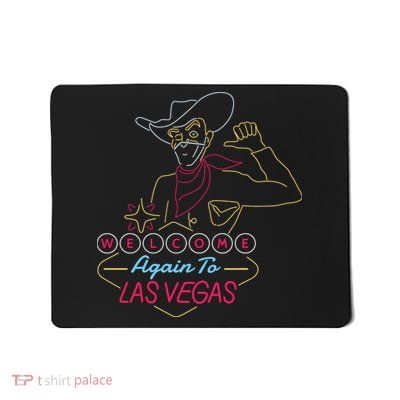 Welcome To Las Vegas Again Neon Sign Mousepad