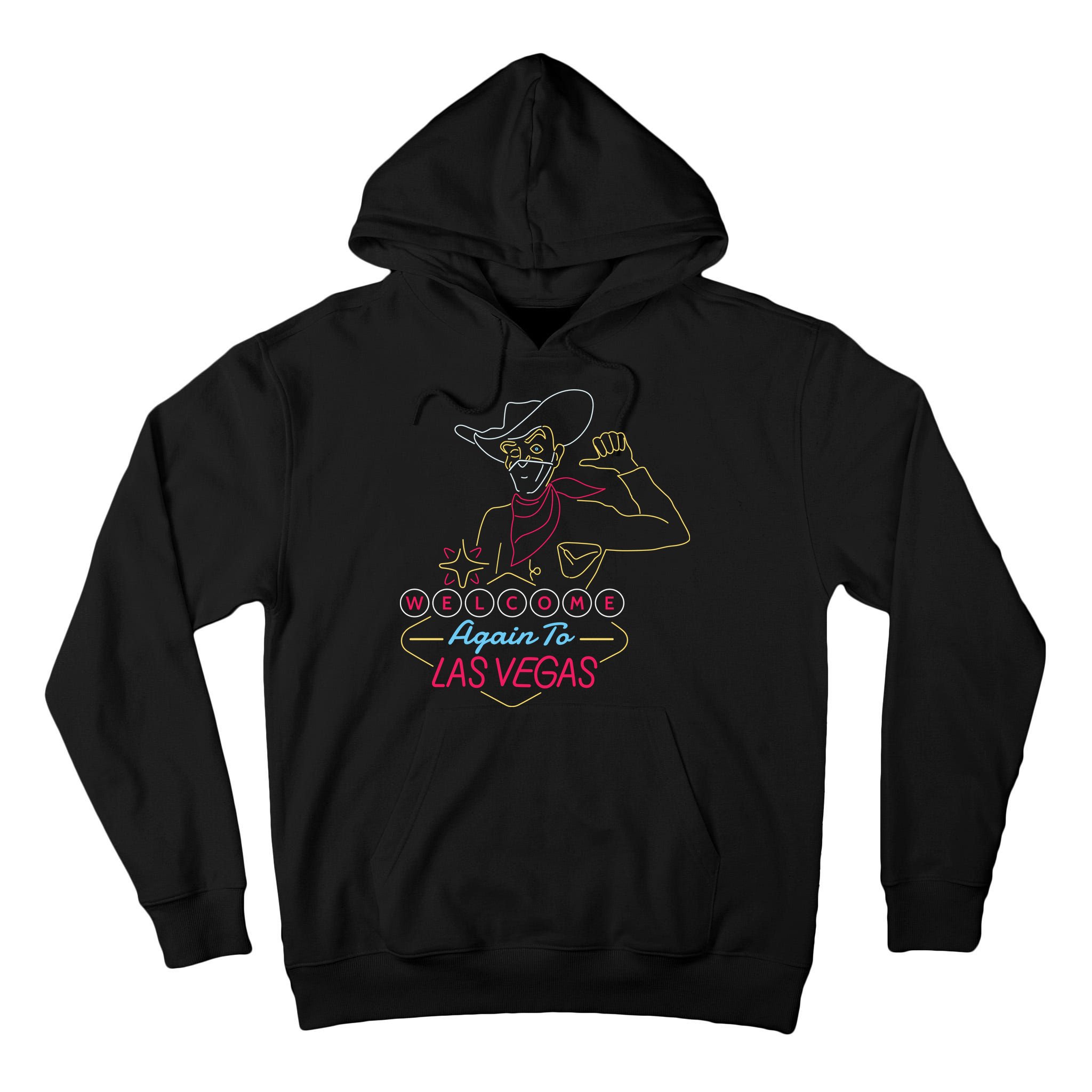 Welcome To Las Vegas Again Neon Sign Tall Hoodie