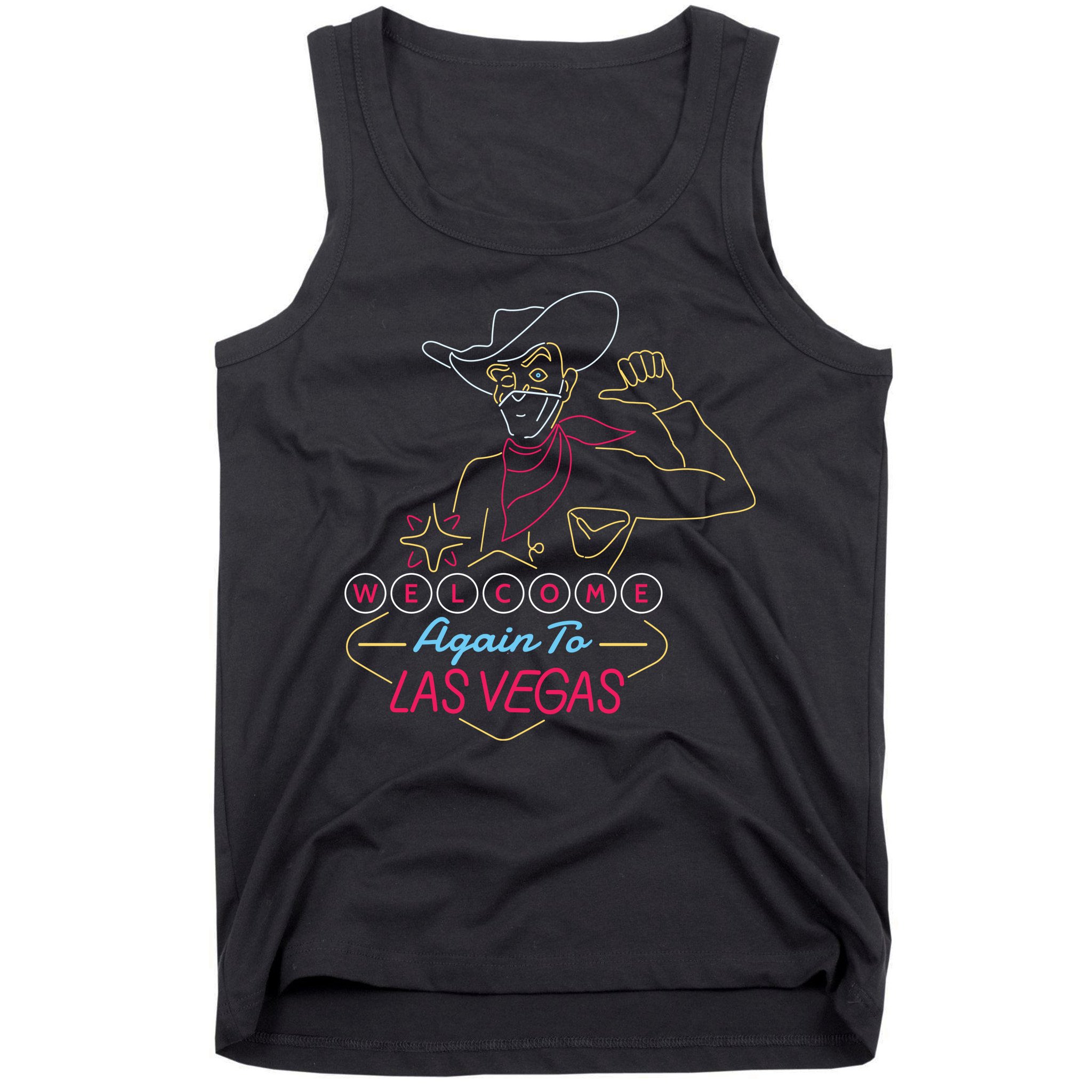 Welcome To Las Vegas Again Neon Sign Tank Top