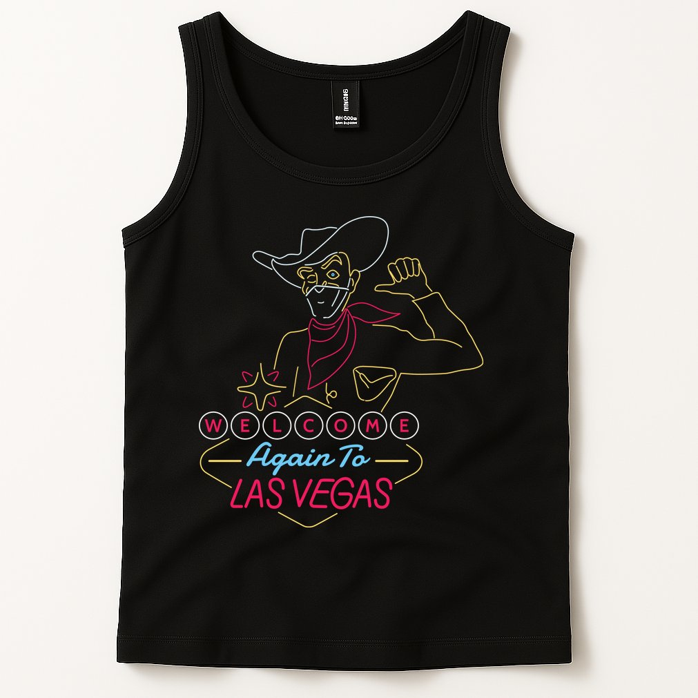 Welcome To Las Vegas Again Neon Sign Tank Top