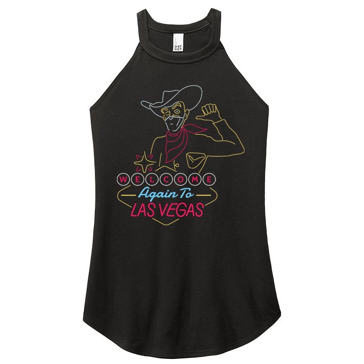 Welcome To Las Vegas Again Neon Sign Women's Perfect Tri Rocker Tank