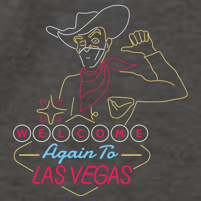 Welcome To Las Vegas Again Neon Sign Vector Backpack