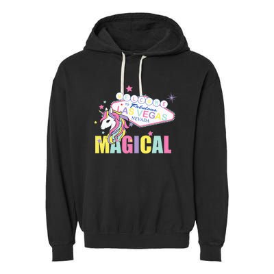 Welcome to Las Vegas Magical Unicorn Tee Garment-Dyed Fleece Hoodie