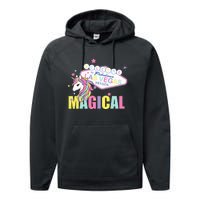 Welcome to Las Vegas Magical Unicorn Tee Performance Fleece Hoodie