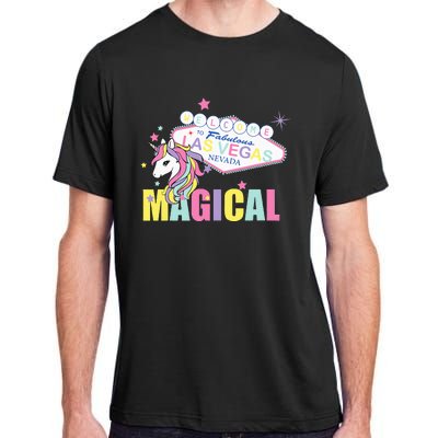 Welcome to Las Vegas Magical Unicorn Tee Adult ChromaSoft Performance T-Shirt