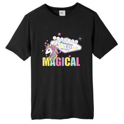 Welcome to Las Vegas Magical Unicorn Tee Tall Fusion ChromaSoft Performance T-Shirt