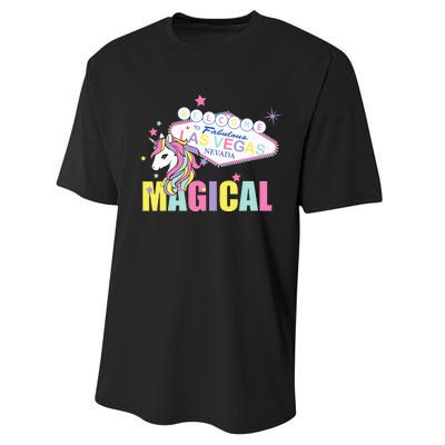 Welcome to Las Vegas Magical Unicorn Tee Performance Sprint T-Shirt