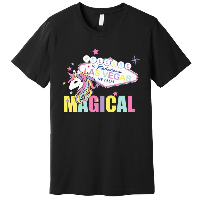 Welcome to Las Vegas Magical Unicorn Tee Premium T-Shirt