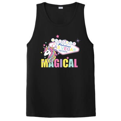 Welcome to Las Vegas Magical Unicorn Tee PosiCharge Competitor Tank