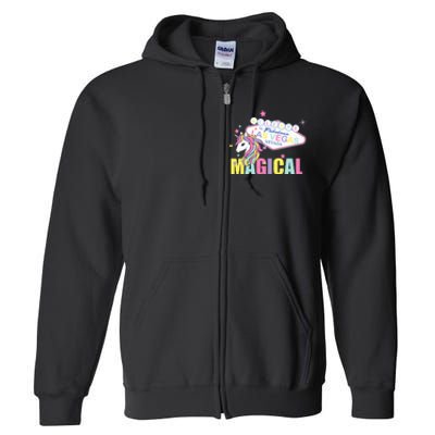 Welcome to Las Vegas Magical Unicorn Tee Full Zip Hoodie