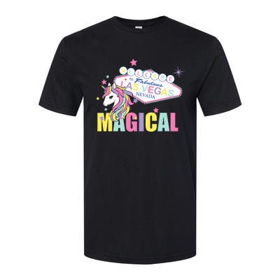 Welcome to Las Vegas Magical Unicorn Tee Softstyle CVC T-Shirt