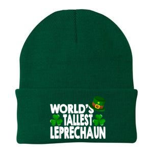 World's Tallest Leprechaun Funny Green St Patricks Day Gifts Knit Cap Winter Beanie