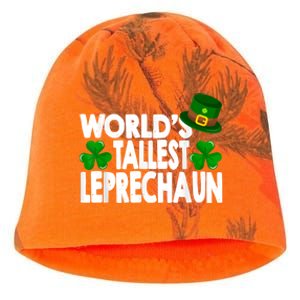 World's Tallest Leprechaun Funny Green St Patricks Day Gifts Kati - Camo Knit Beanie