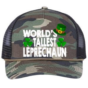 World's Tallest Leprechaun Funny Green St Patricks Day Gifts Retro Rope Trucker Hat Cap