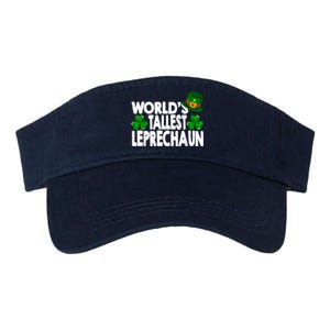 World's Tallest Leprechaun Funny Green St Patricks Day Gifts Valucap Bio-Washed Visor