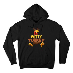 Witty Turkey Matching Family Group Thanksgiving Gifts  Hoodie