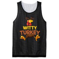 Witty Turkey Matching Family Group Thanksgiving Gifts  Mesh Reversible Basketball Jersey Tank