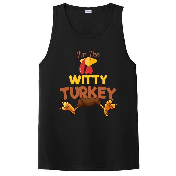 Witty Turkey Matching Family Group Thanksgiving Gifts  PosiCharge Competitor Tank