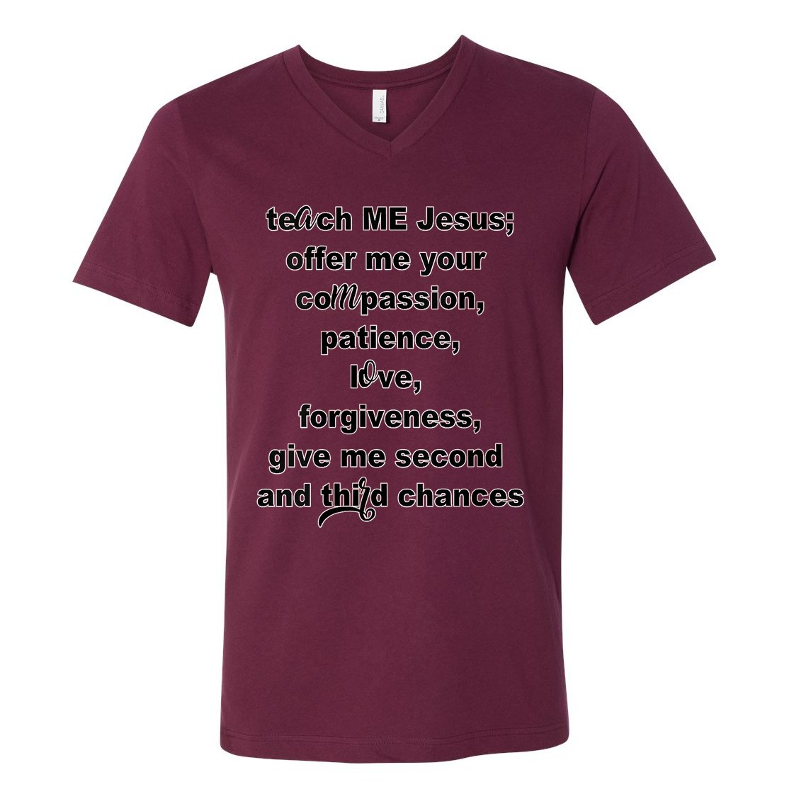 Women Teach Me Jesus V-Neck T-Shirt