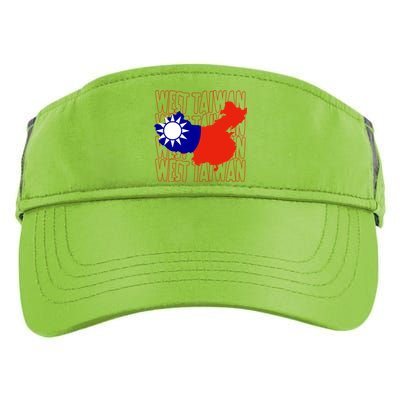 West Taiwan Map Classic Gift Cute Gift Adult Drive Performance Visor