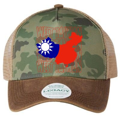 West Taiwan Map Classic Gift Cute Gift Legacy Tie Dye Trucker Hat