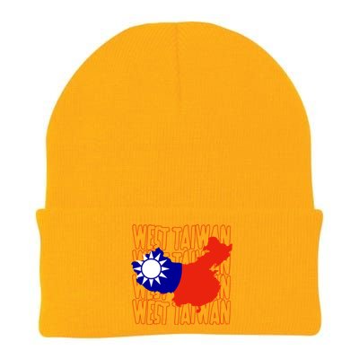 West Taiwan Map Classic Gift Cute Gift Knit Cap Winter Beanie