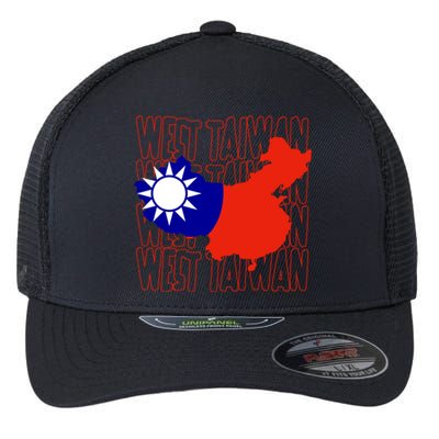 West Taiwan Map Classic Gift Cute Gift Flexfit Unipanel Trucker Cap